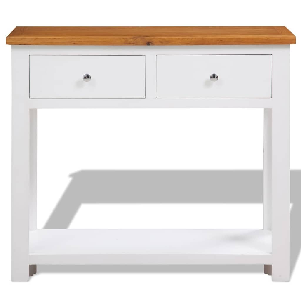 Solid Oak Wood Console Table Z8986