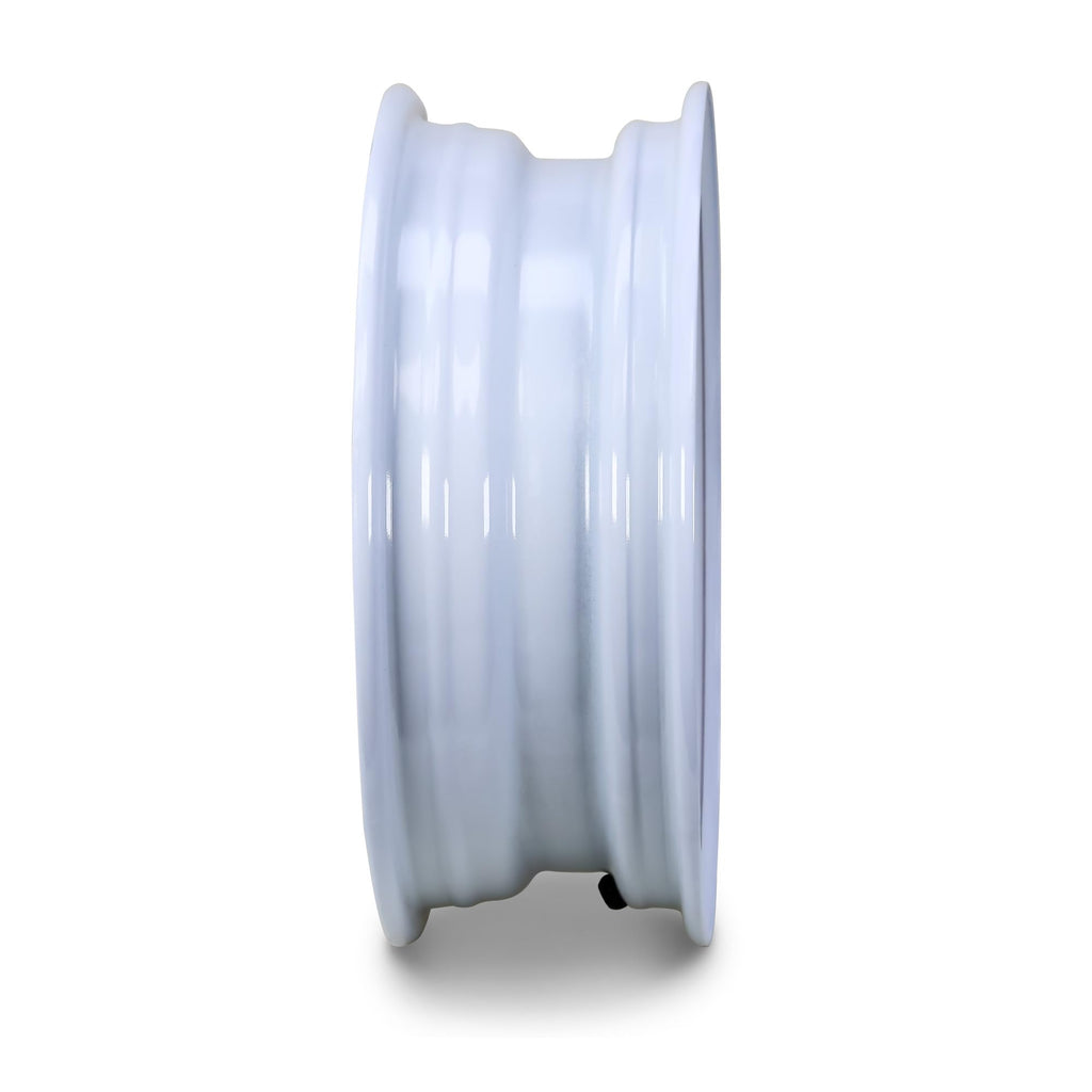 15X5 Trailer Wheel 5 Lug on 4.5" Bolt Pattern White Spoke Rim, Set 2 D6889