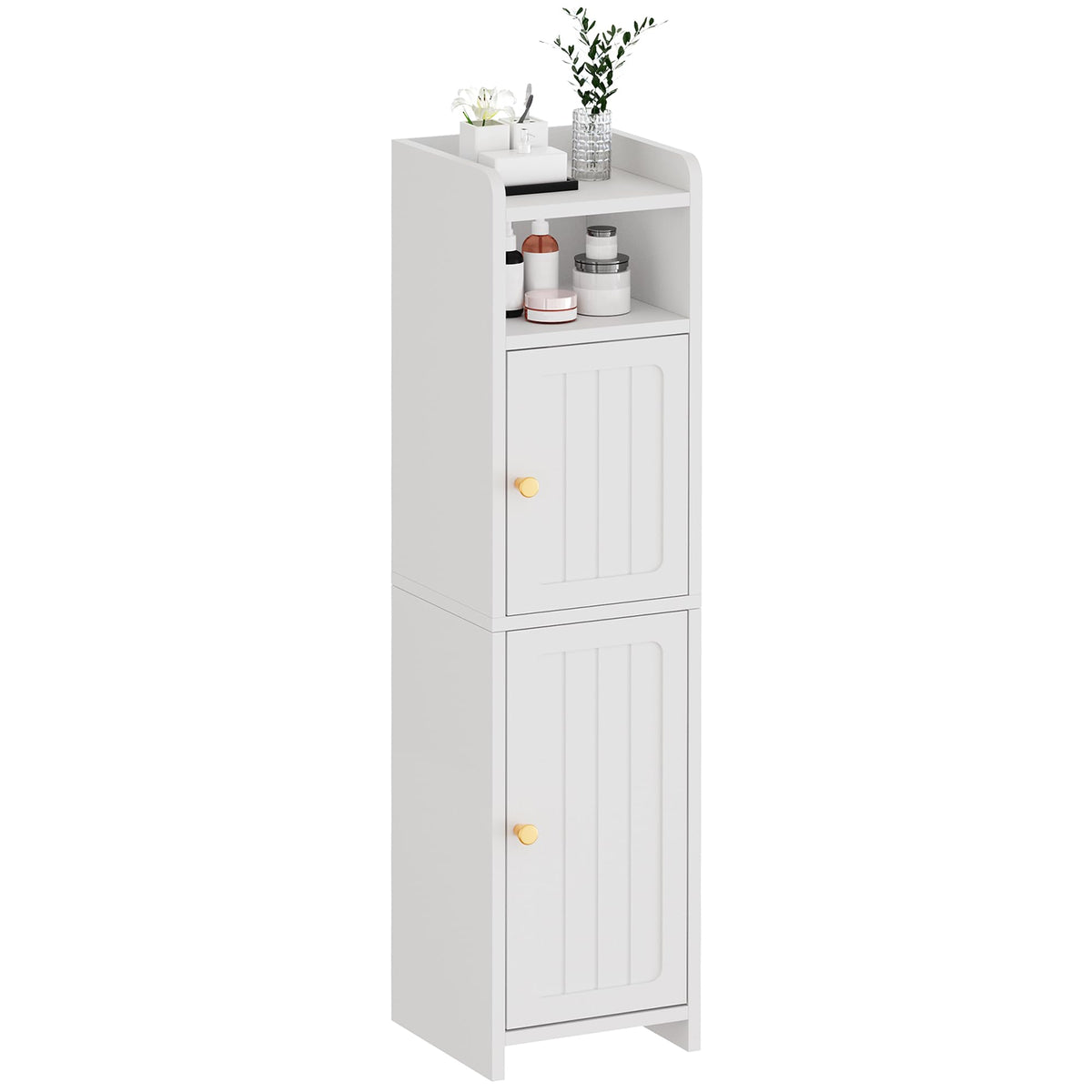 Small 2 Doors Narrow Bathroom Storage Cabinet S85674