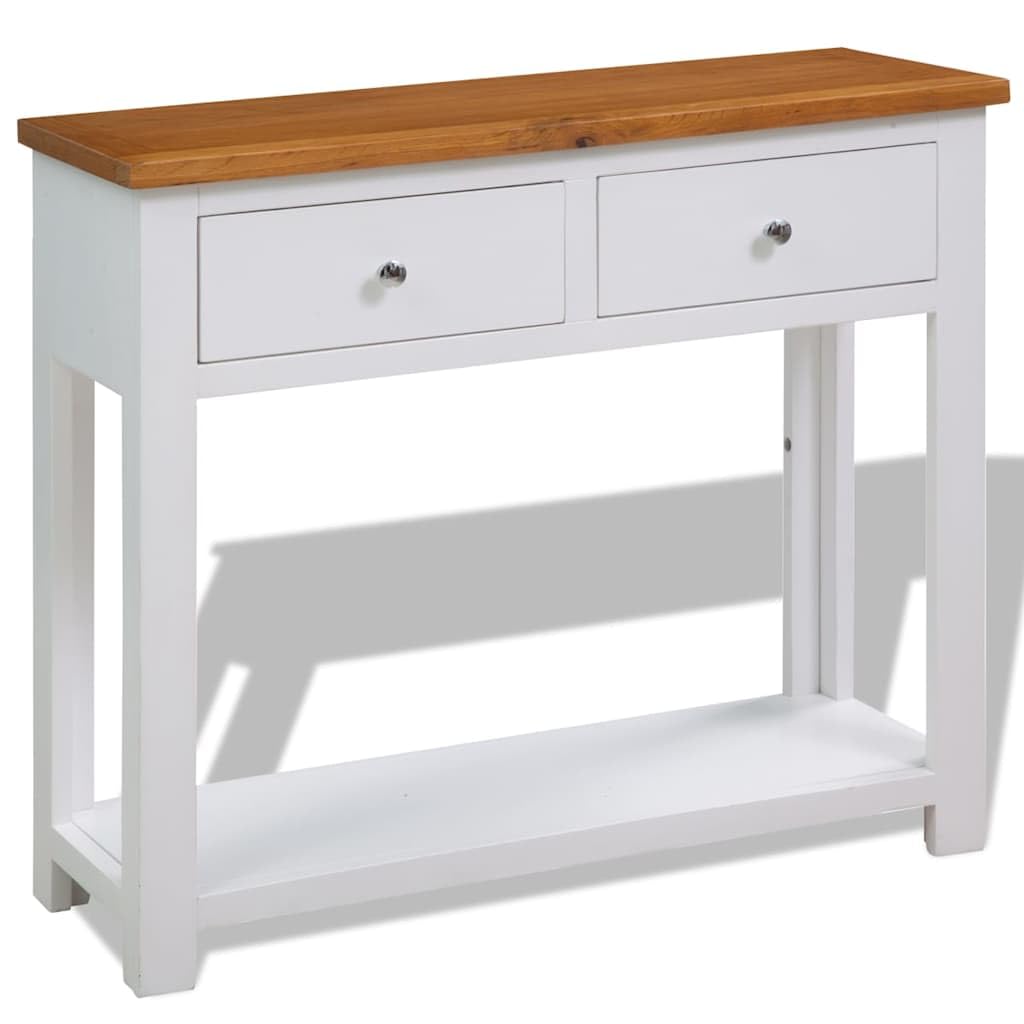 Solid Oak Wood Console Table Z8986