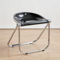 Transparent 18-Inch Backless Folding Stool A8008