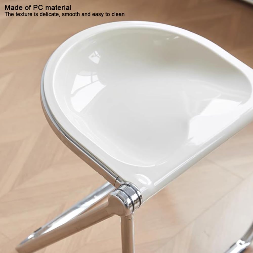 Transparent 18-Inch Backless Folding Stool A8008