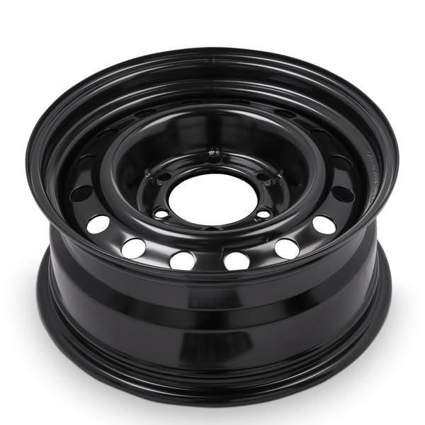 16x7 Inch Black Steel Wheel I342