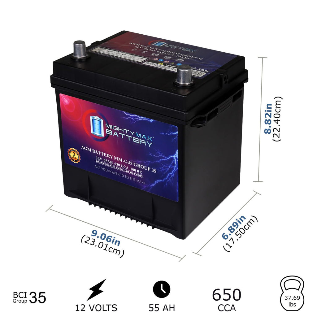12V 55Ah AGM Replacement Battery V84401