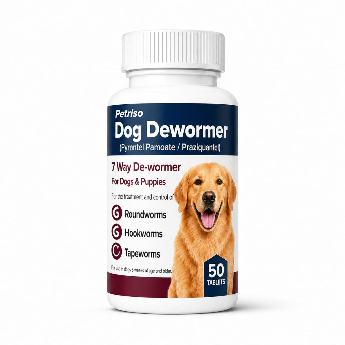 Dewormer for Dogs, 50 Tablets R166