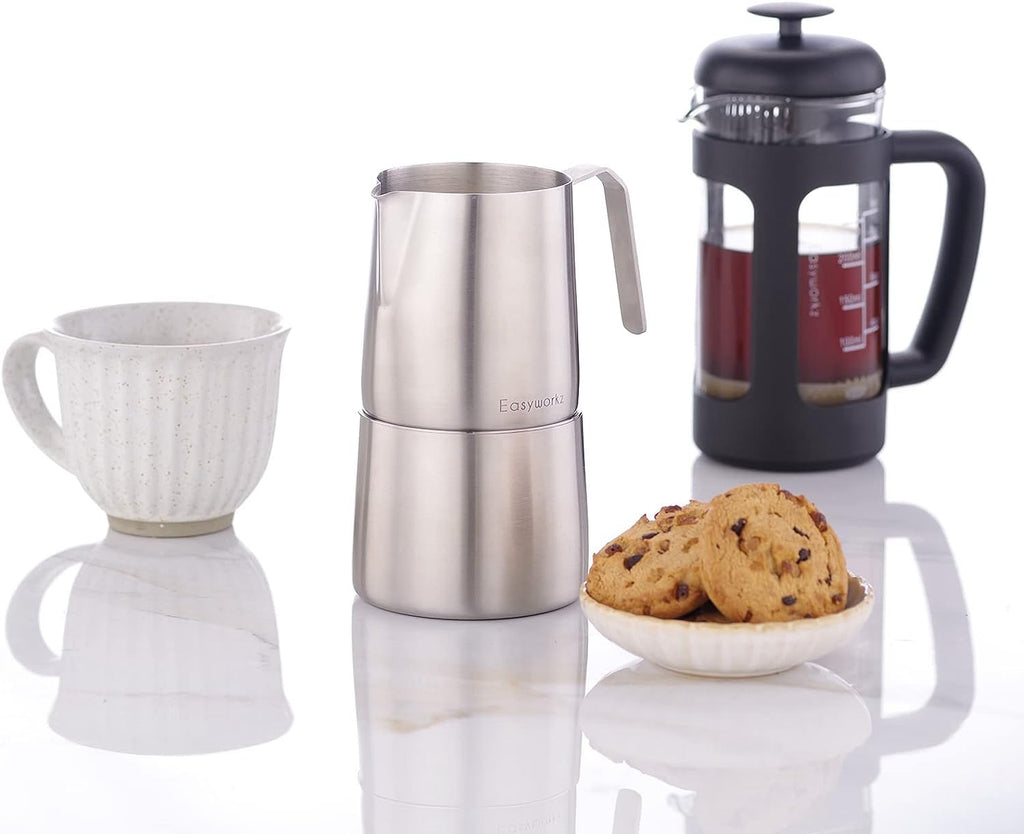 12 oz Stainless Steel French Press and Creamer Set T9332