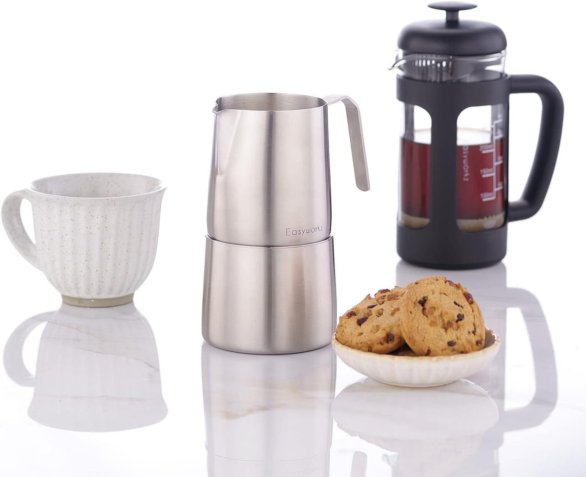 12 oz Stainless Steel French Press and Creamer Set T9332