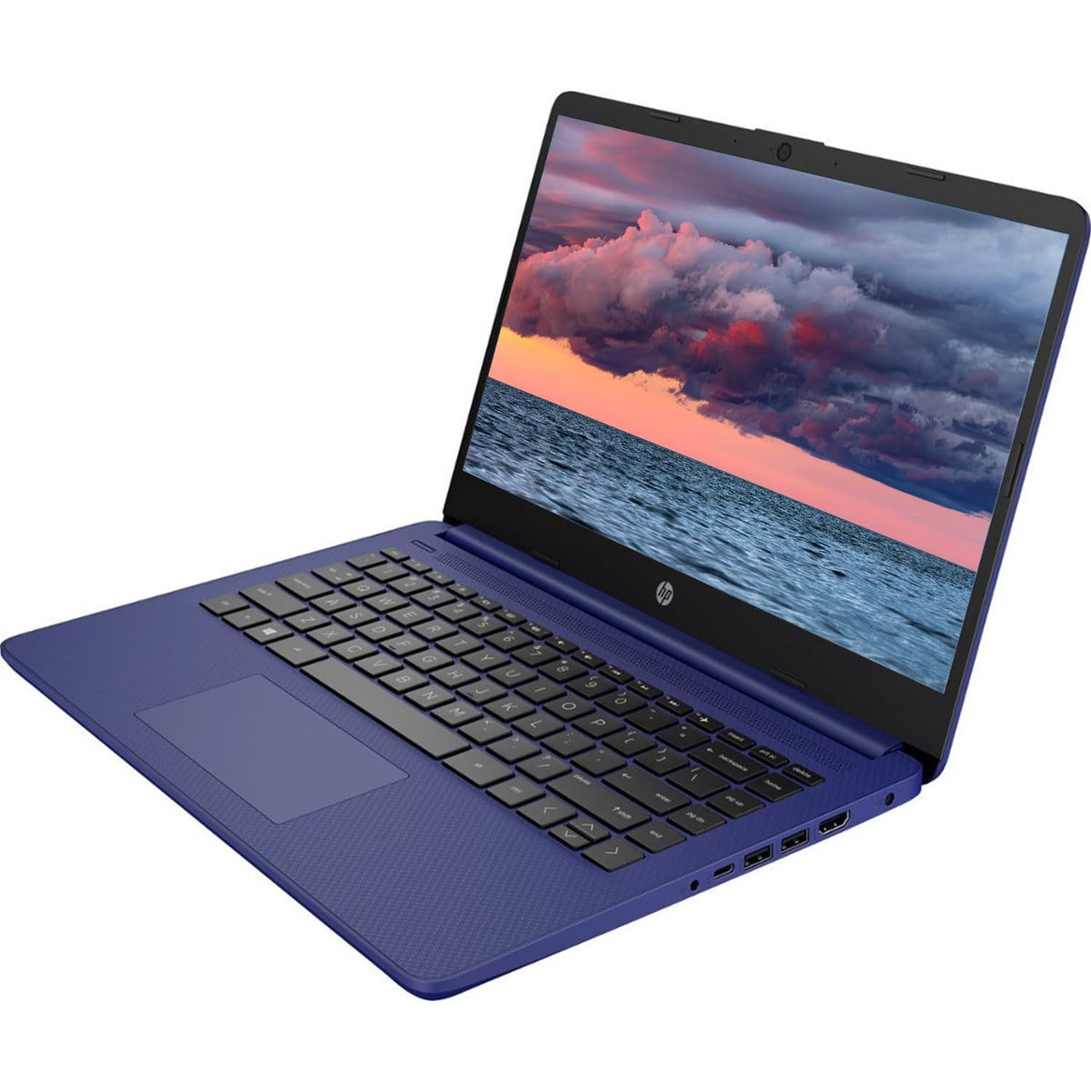 14" Portable Laptop, Intel Quad-Core, 16GB RAM, 64GB eMMC, Windows 11, Blue O838312