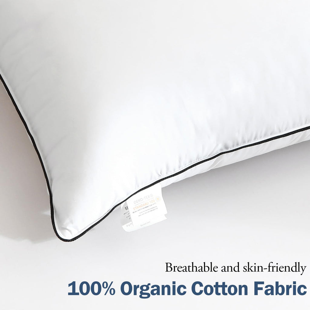 King Size Goose Feather Down Pillows Set of 2 G935