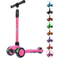 Kick Scooter 3-Wheeled Push Scooter with Light-Up Wheels U5903