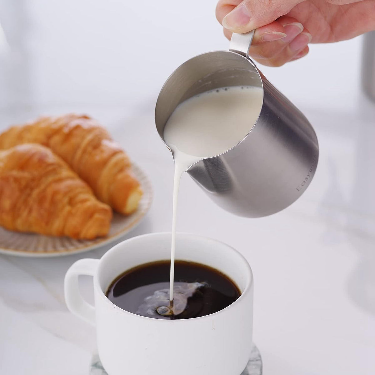 12 oz Stainless Steel French Press and Creamer Set T9332