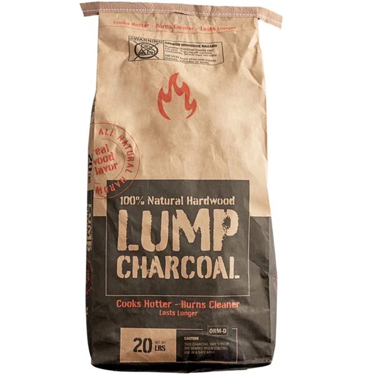 20 lb Natural Hardwood Lump Charcoal S433010