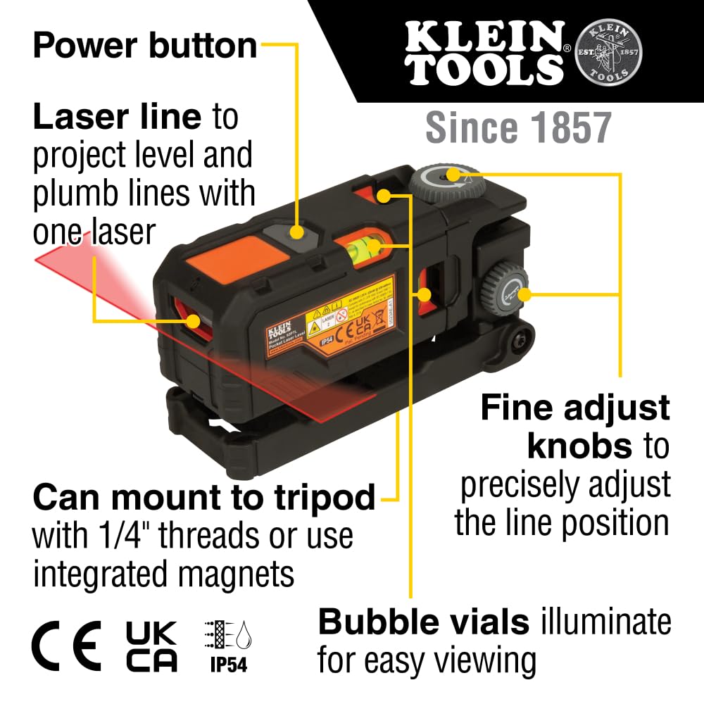 Magnetic Pocket Laser Level with 3 Bubble Vials Z223