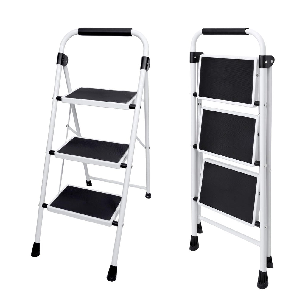 3 Step Ladder with Anti-Slip Pedal & Handrail B83353