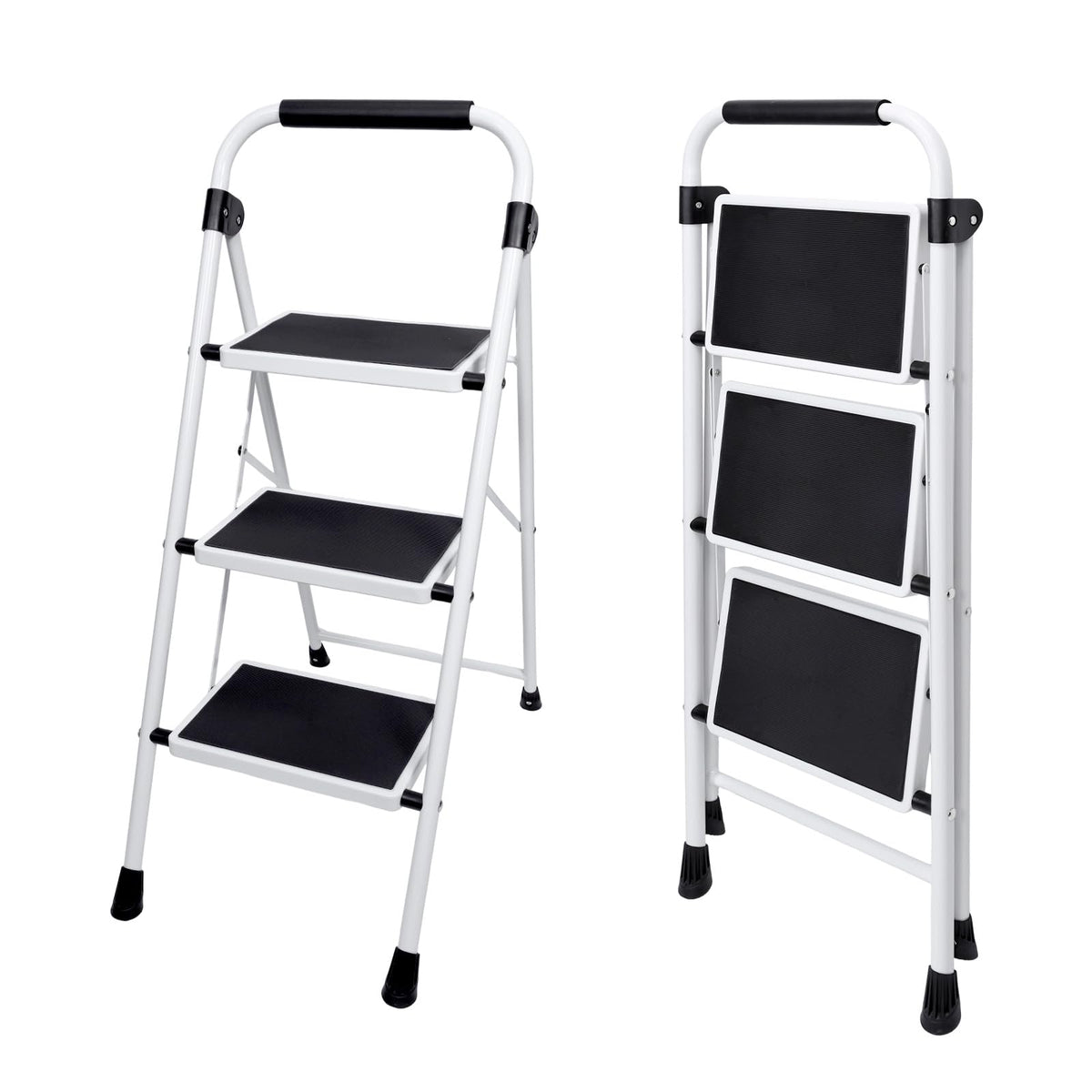 3 Step Ladder with Anti-Slip Pedal & Handrail B83353