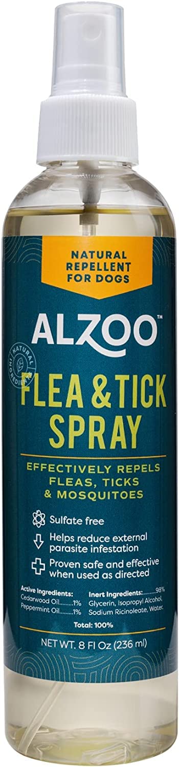 Natural Flea and Tick Repellent Spray for Dogs 8 Fl. Oz. N96805