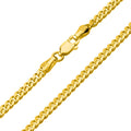 14K Yellow Gold Cuban Link Chain Necklace B4122