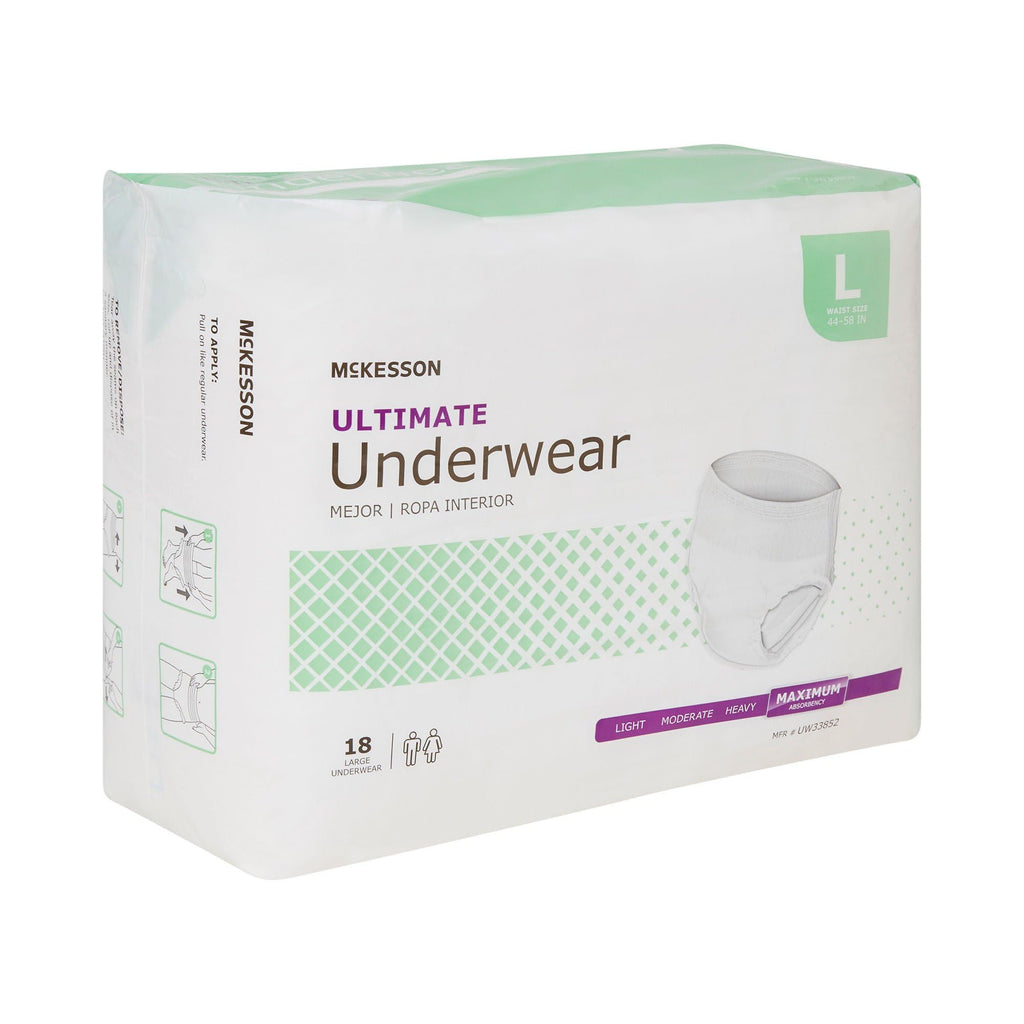 Adult Incontinence Underwear, Large, 72 ct L220742