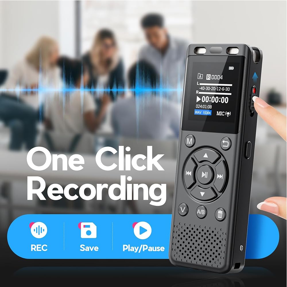 64GB Digital Voice Recorder with Playback D309793