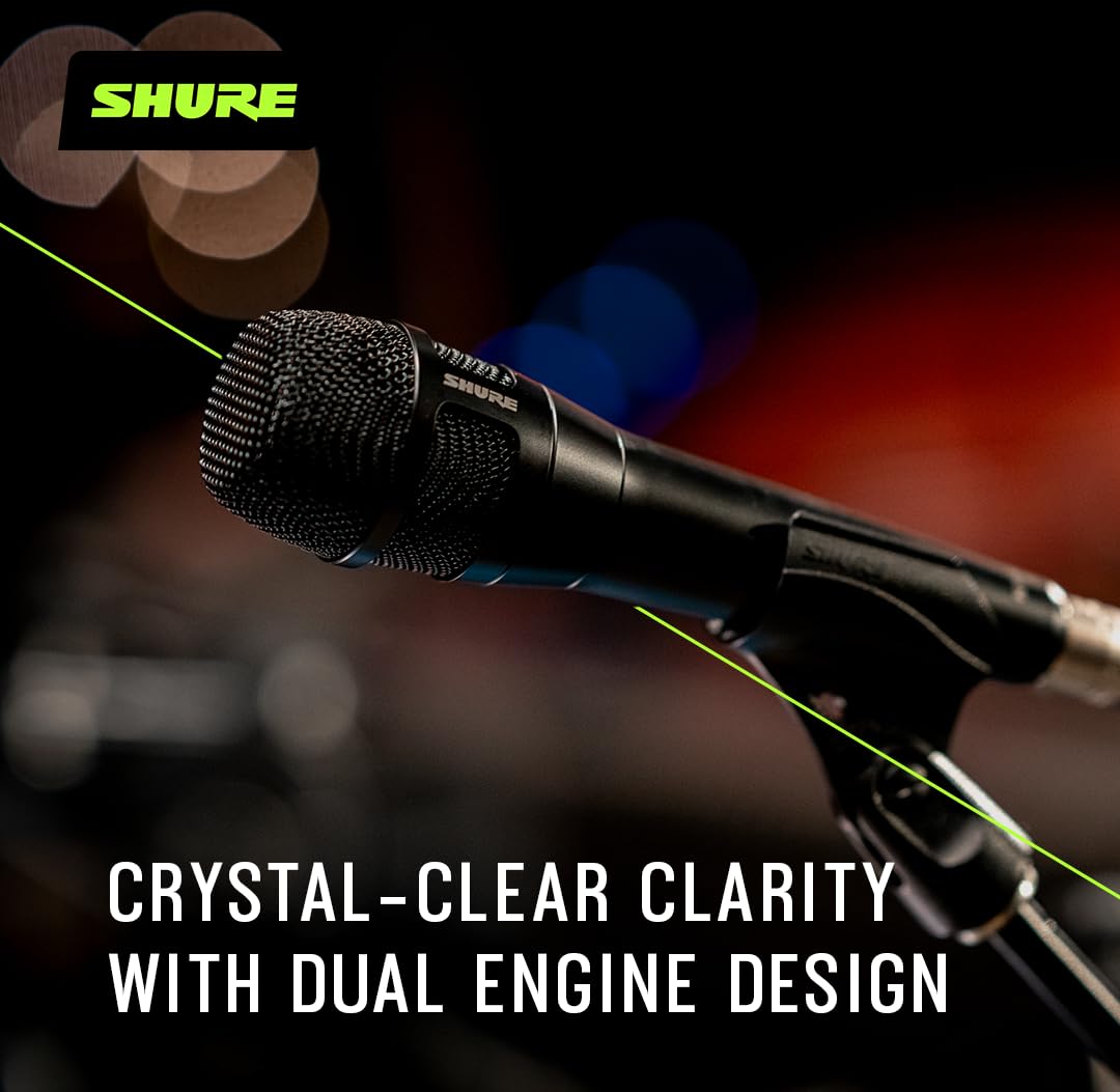 Black Supercardioid Dynamic Vocal Microphone Y3031