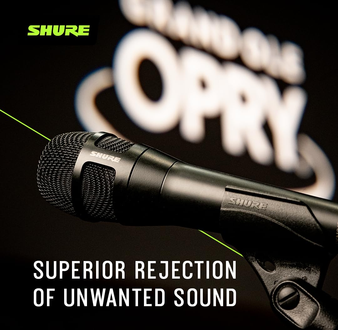 Black Supercardioid Dynamic Vocal Microphone Y3031