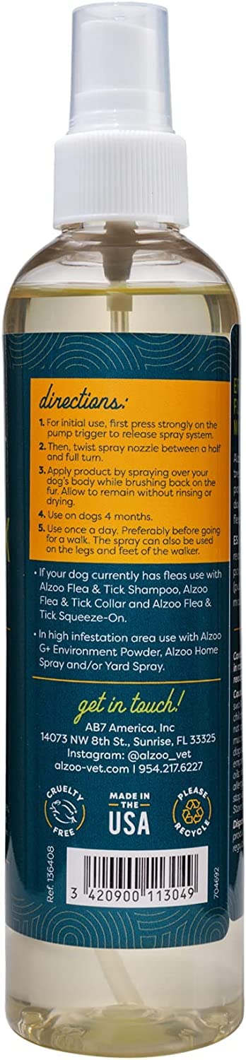 Natural Flea and Tick Repellent Spray for Dogs 8 Fl. Oz. N96805