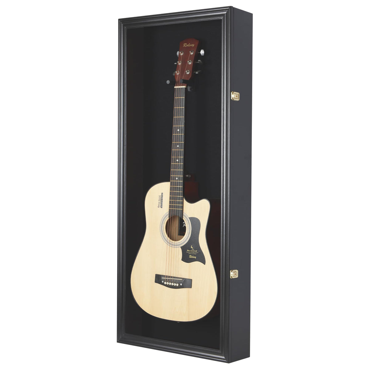 42" Electric Guitar Display Case Cabinet Shadow Box with Lock Q3469