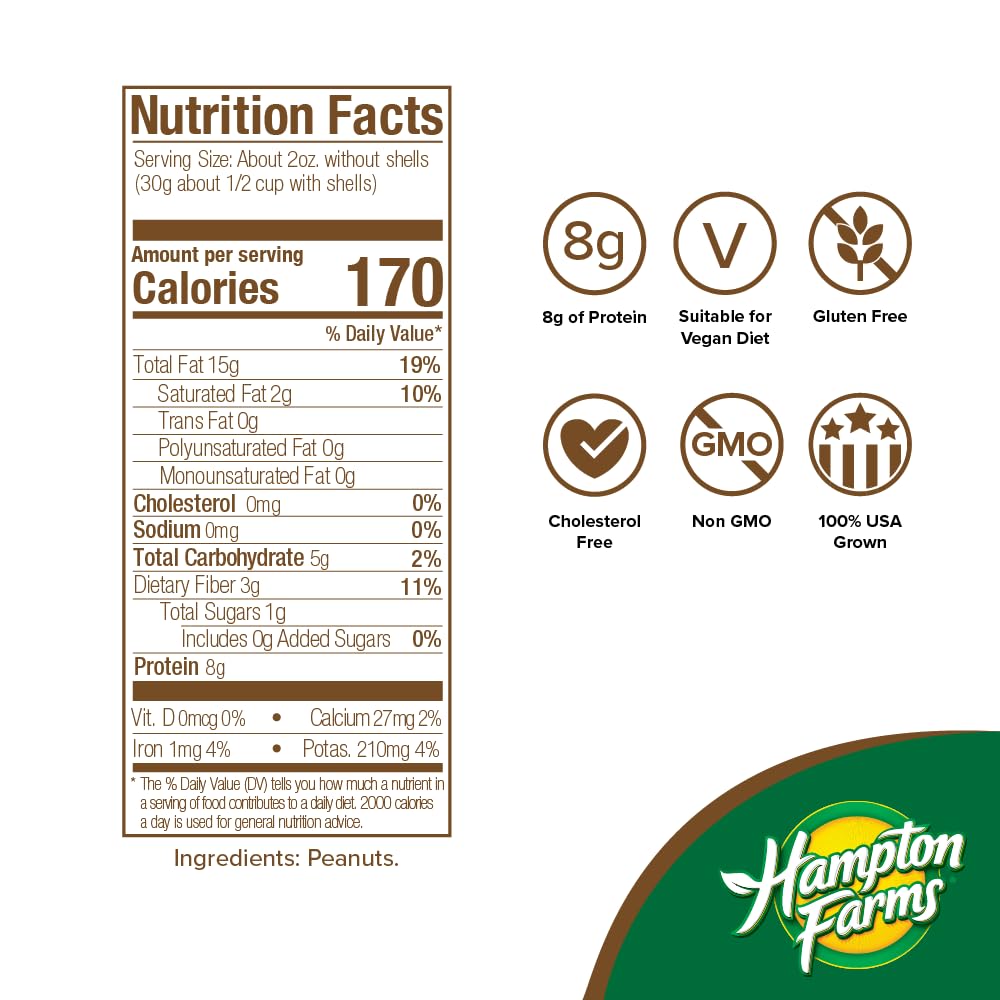 Jumbo Raw Natural In-Shell Peanuts 25 lb. Box F1971