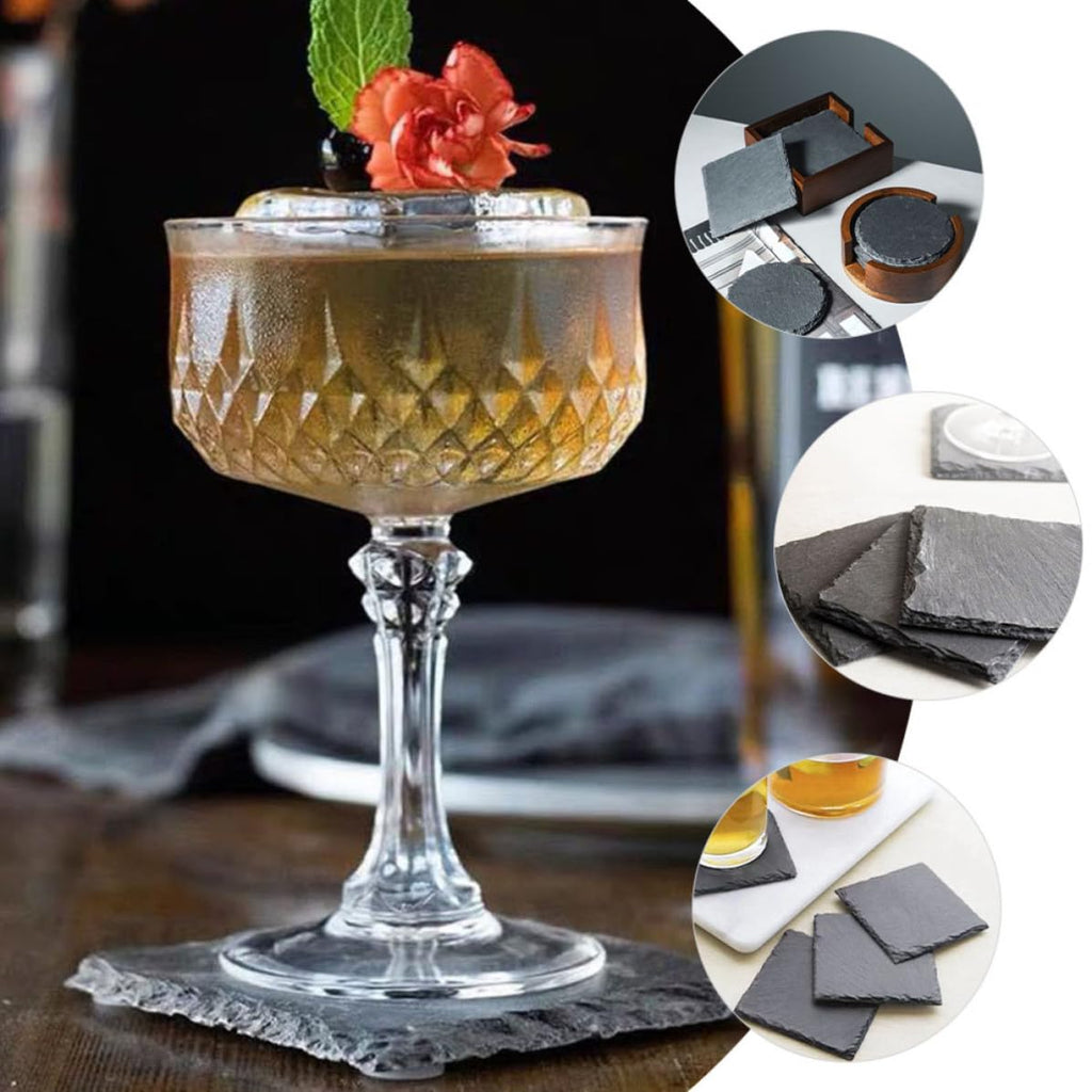 Natural Stone Drink Coasters Set J2611