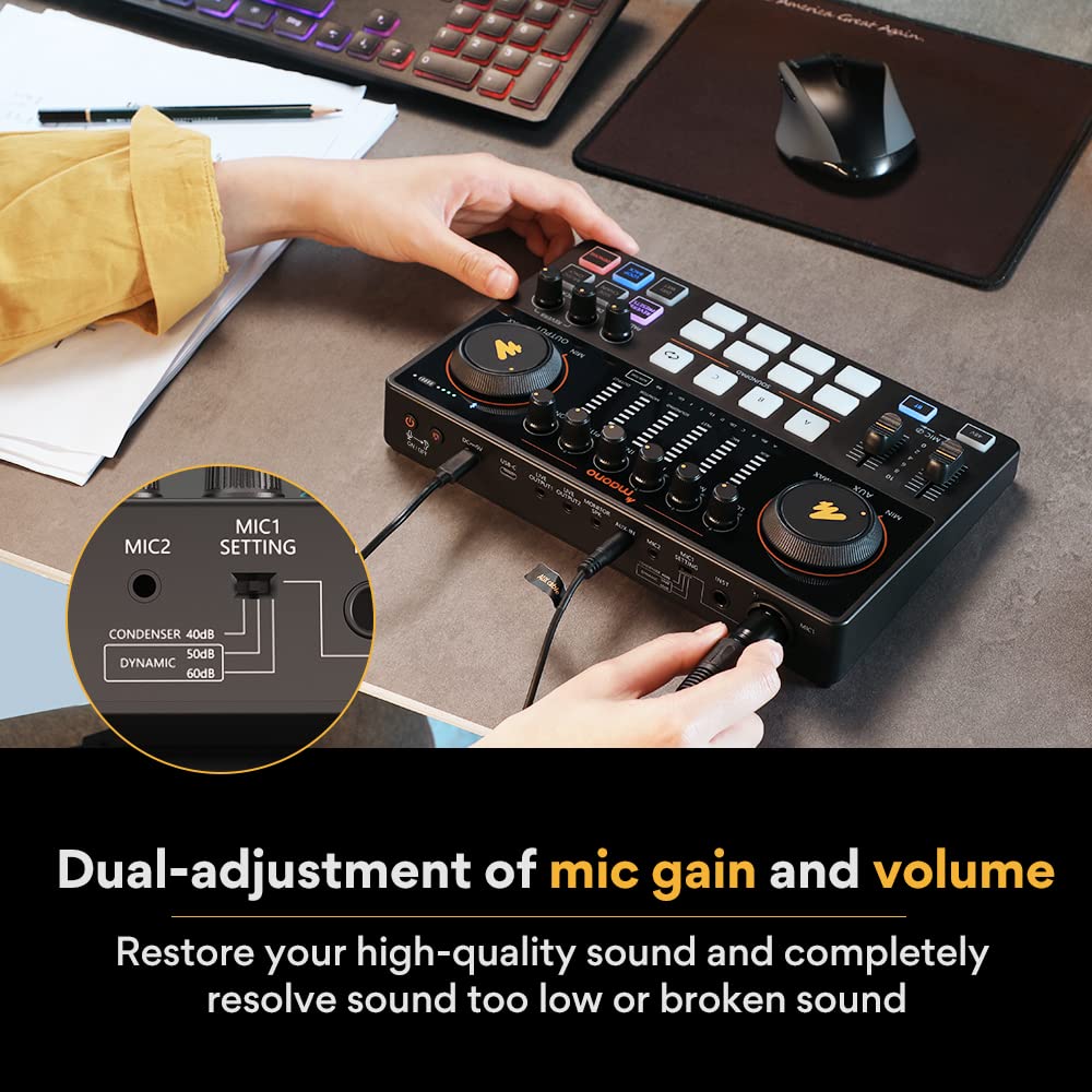 Audio Interface Mixer with XLR Input F27026