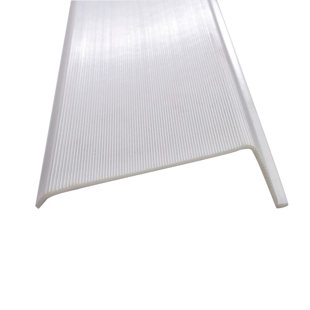 White Ribbed Acrylic Diffuser (L-Shaped, 24") U26971