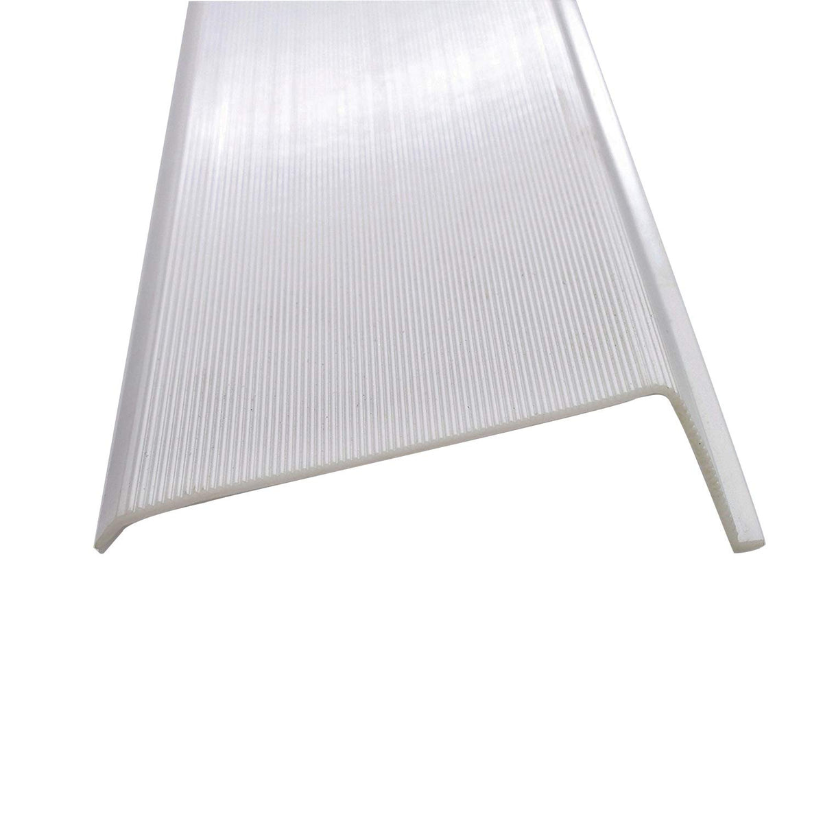 White Ribbed Acrylic Diffuser (L-Shaped, 24") U26971