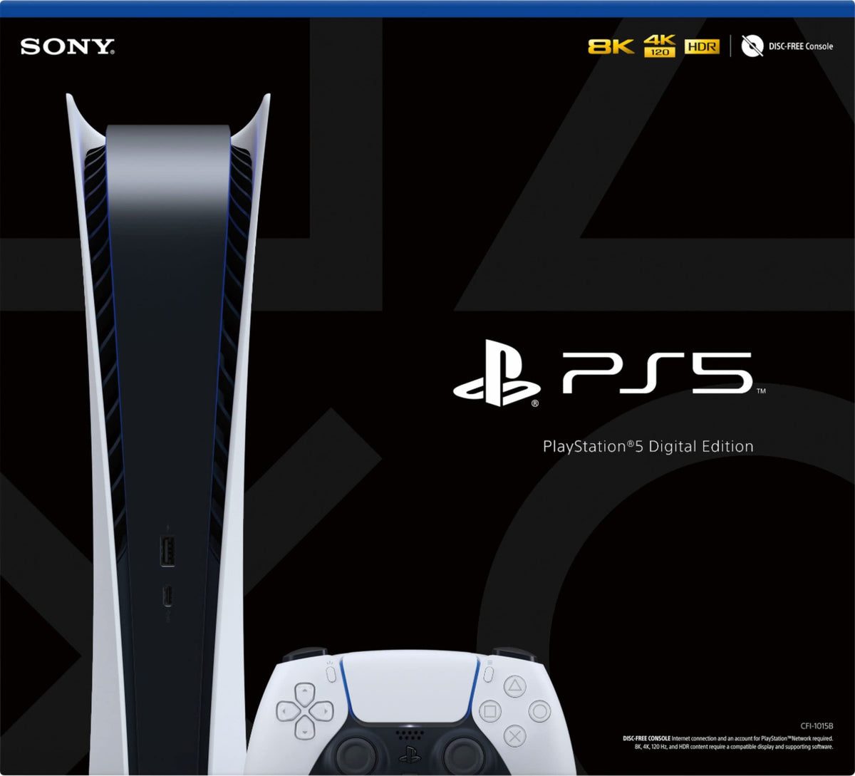 Playstation 5 Digital Edition Console with Additional Controller I828336