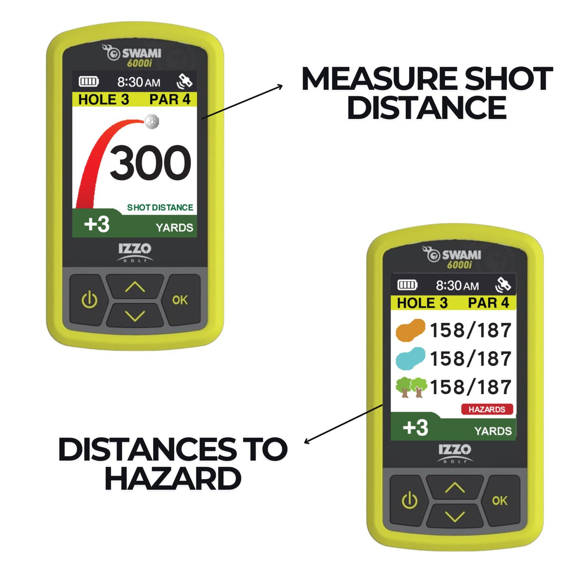 Handheld Golf GPS Water-Resistant Color Display with 38,000 Course Maps E63426