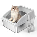 Stainless Steel Litter Box with Lid T5527