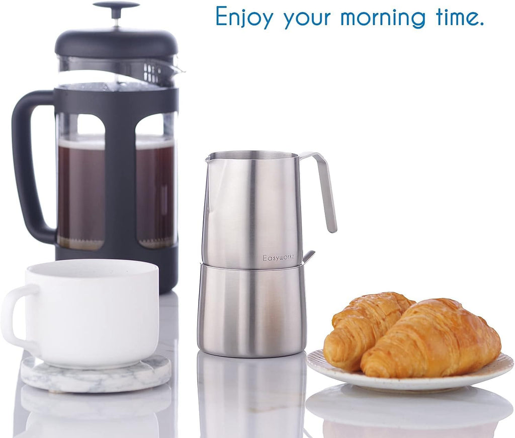 12 oz Stainless Steel French Press and Creamer Set T9332