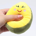 Yellow Soft Plush Avocado Dog Chew Toy M718