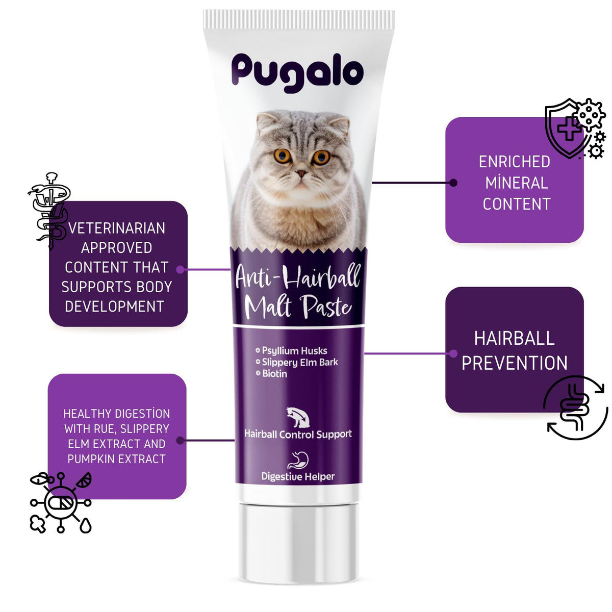 Cat Hairball Remedy Gel 100ml Malt Paste U8927