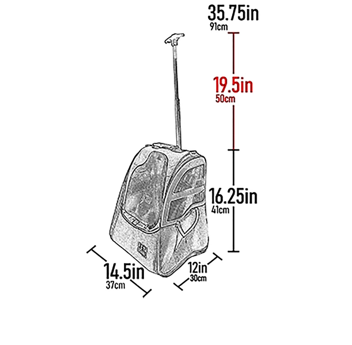 Large Pink Pet Backpack Z39071