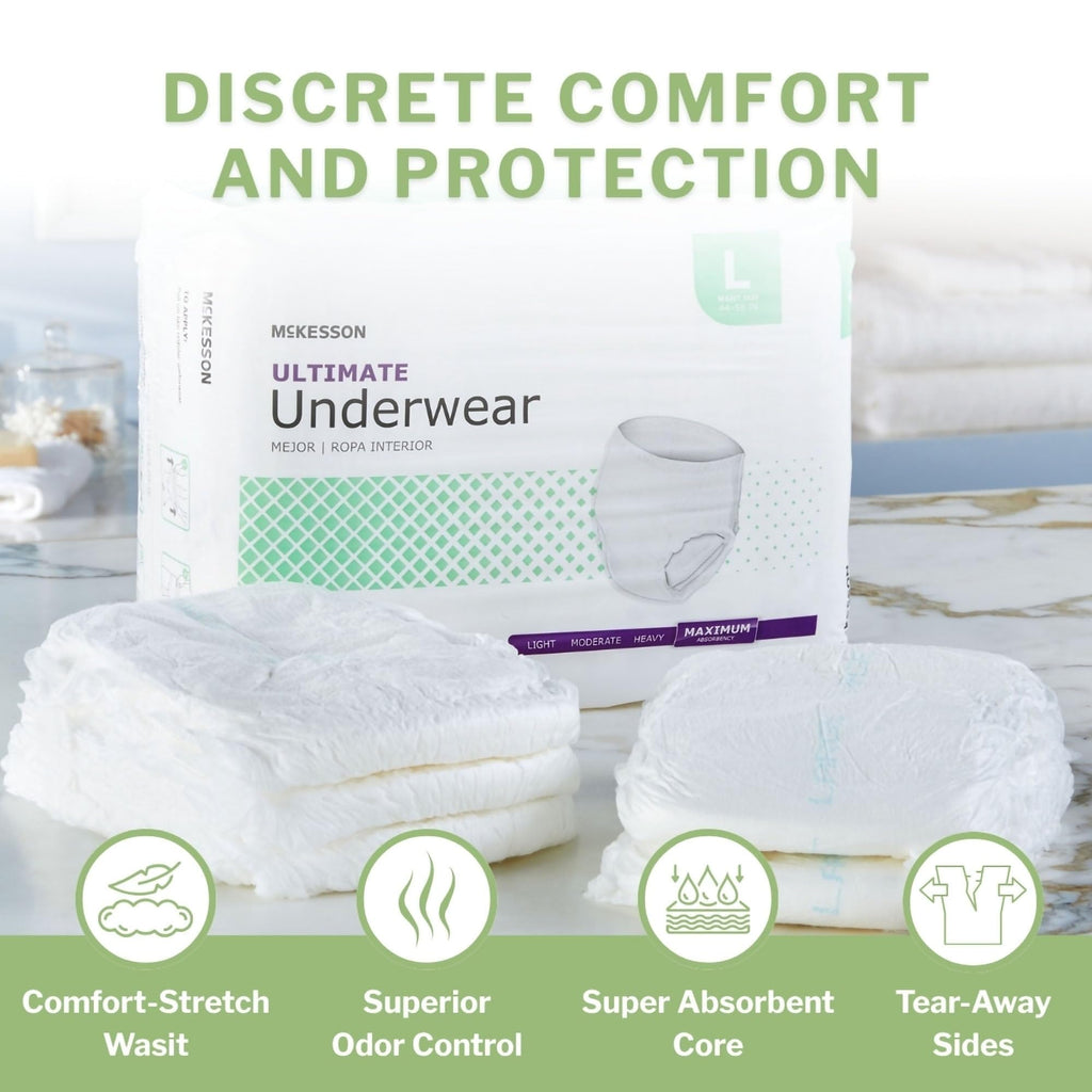Adult Incontinence Underwear, Large, 72 ct L220742