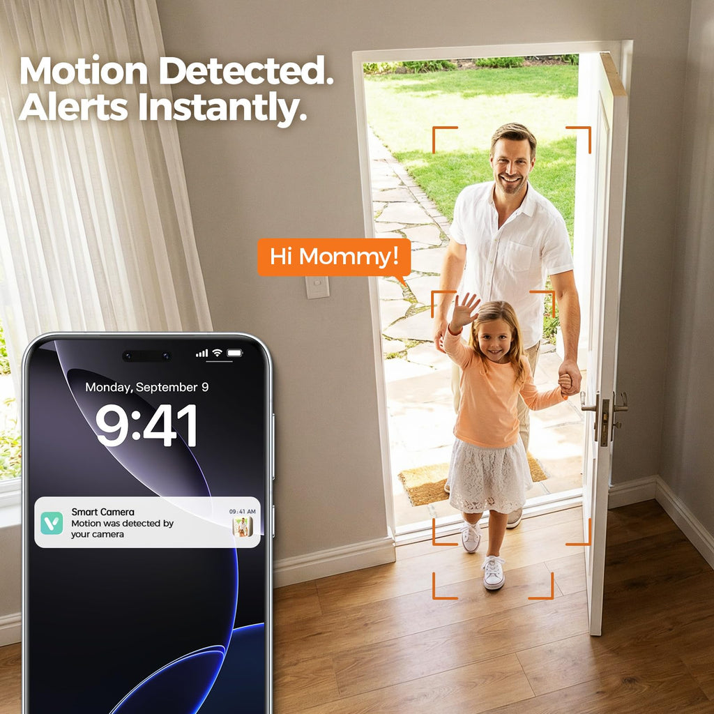 2K Indoor Security Camera 4-Pack with Night Vision U543