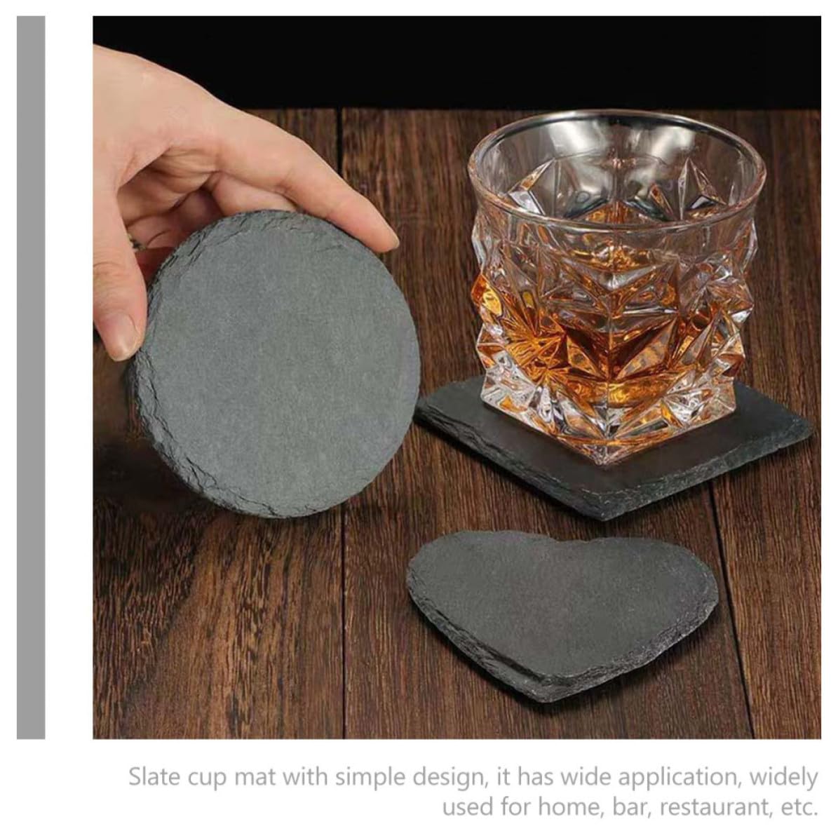 Natural Stone Drink Coasters Set J2611