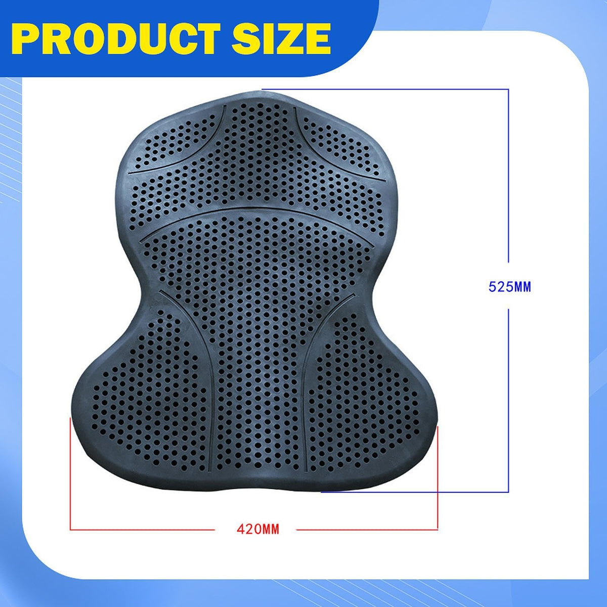 Silicone Gel Non Slip Washable Saddle Pad E451
