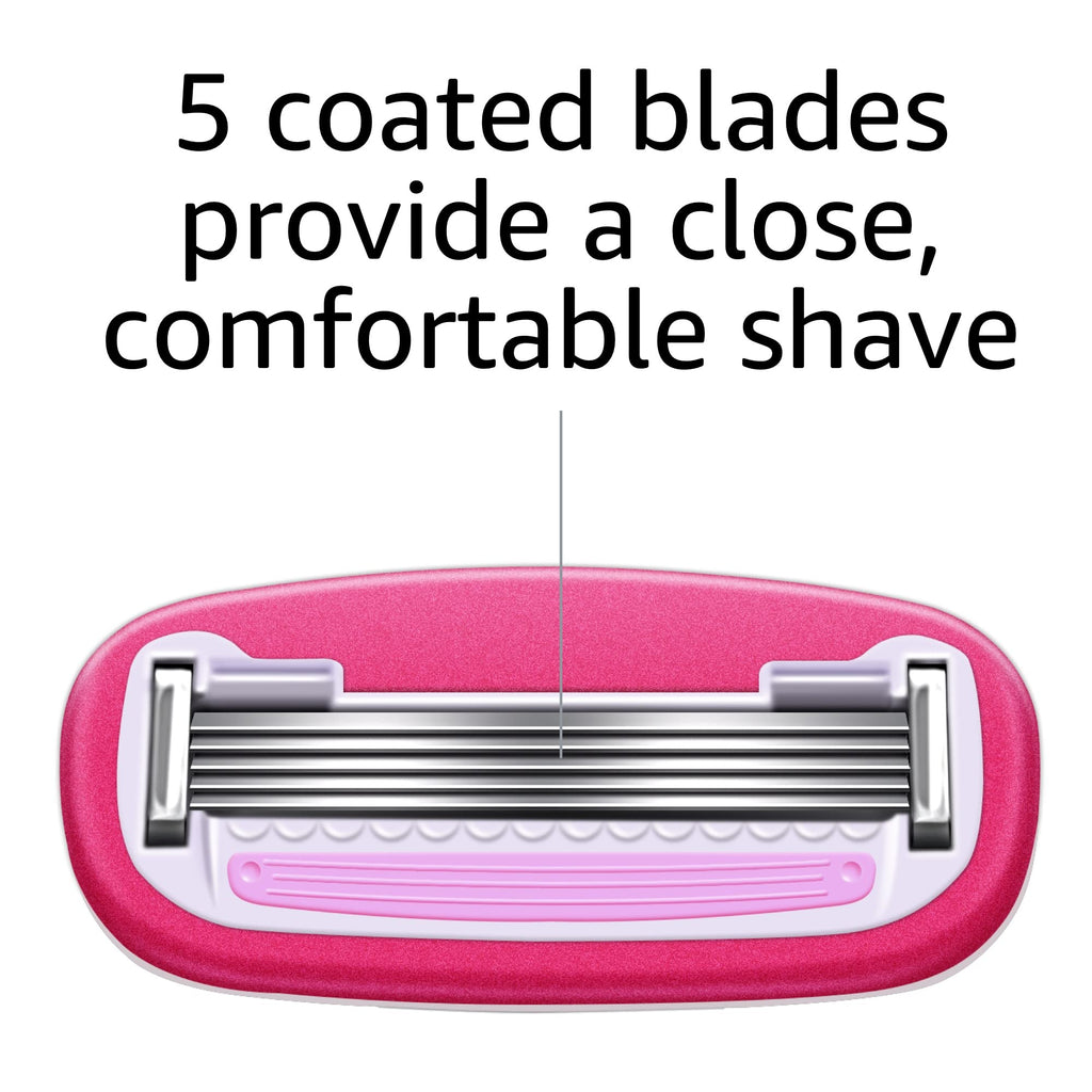5-Blade Razor with 1 Handle, 12 Cartridges & 1 Shower Holder T70873