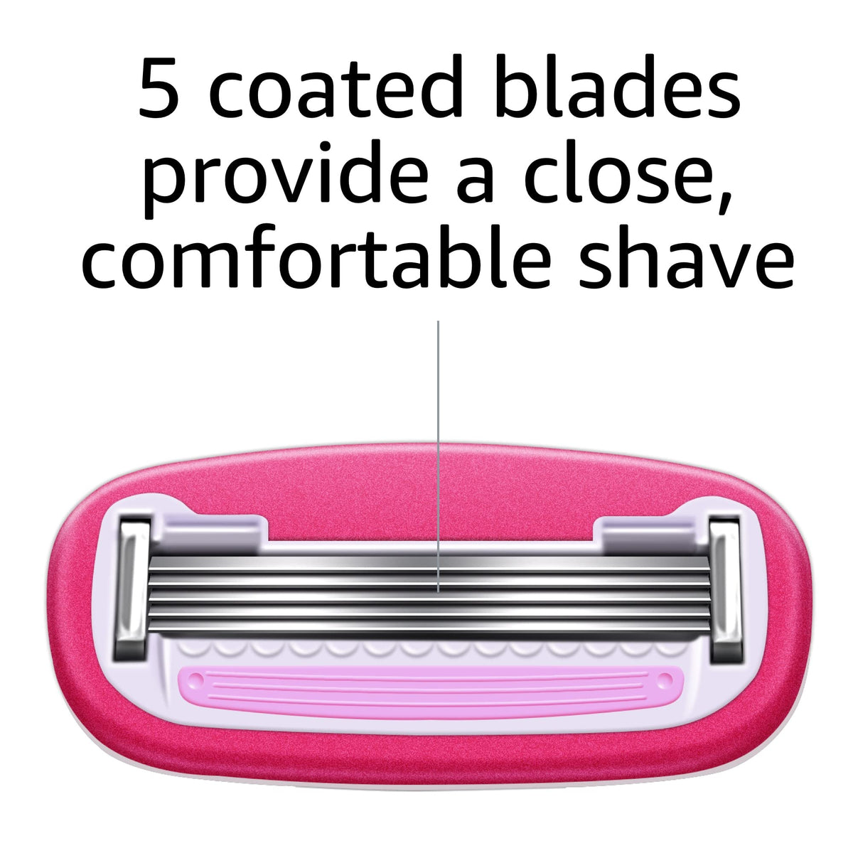 5-Blade Razor with 1 Handle, 12 Cartridges & 1 Shower Holder T70873