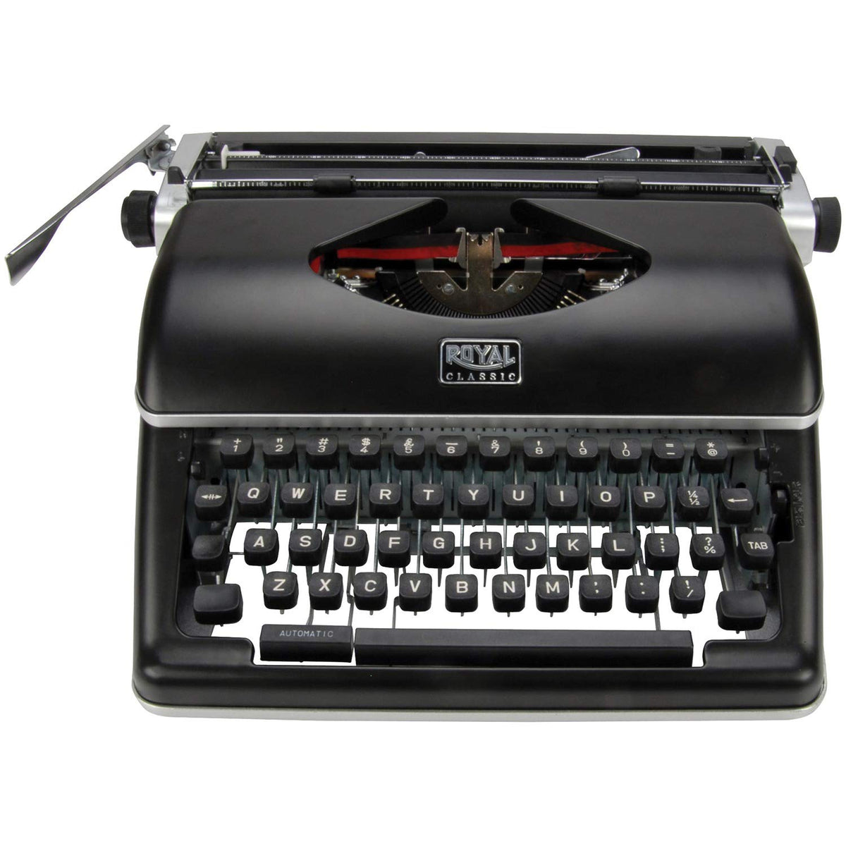 Black Manual Retro Typewriter Q6974
