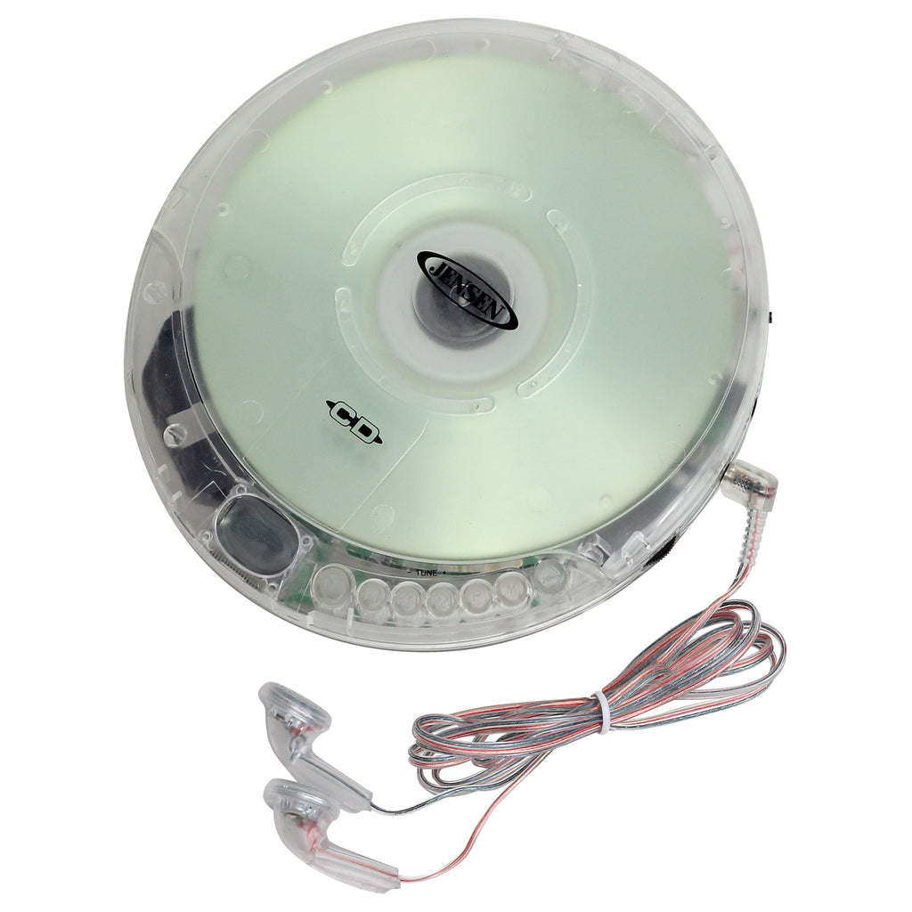 Portable CD Player Transparent Clear O22671