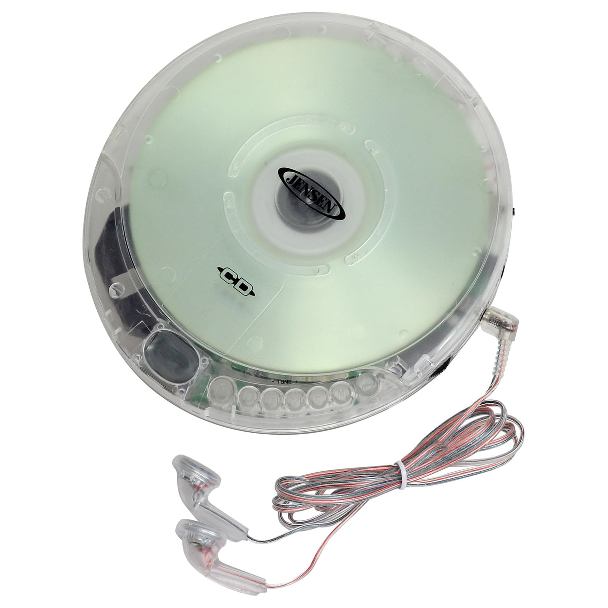 Portable CD Player Transparent Clear O22671