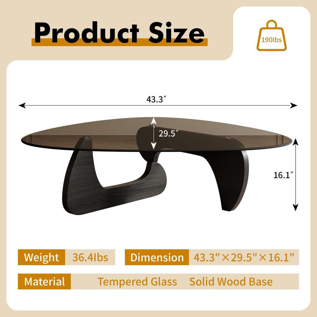 Mid Century Modern Triangle Coffee Table N695466