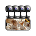 2K Indoor Security Camera 4-Pack with Night Vision U543